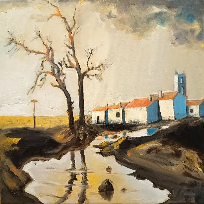 After the Flood, oil on canvas