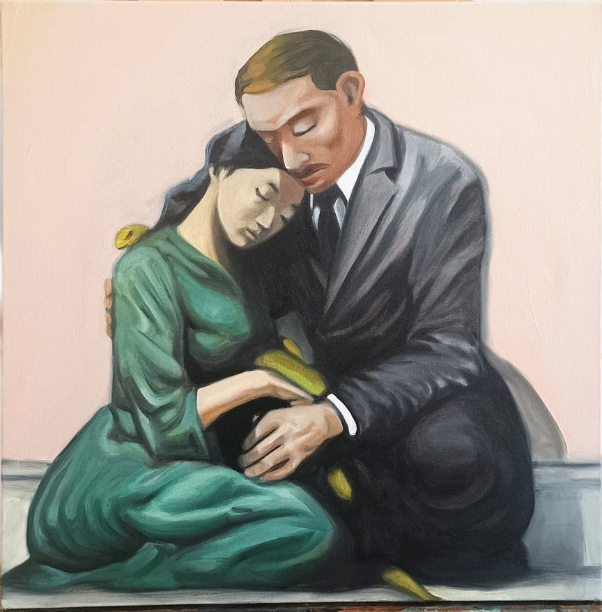 Comfort, oil on canvas
