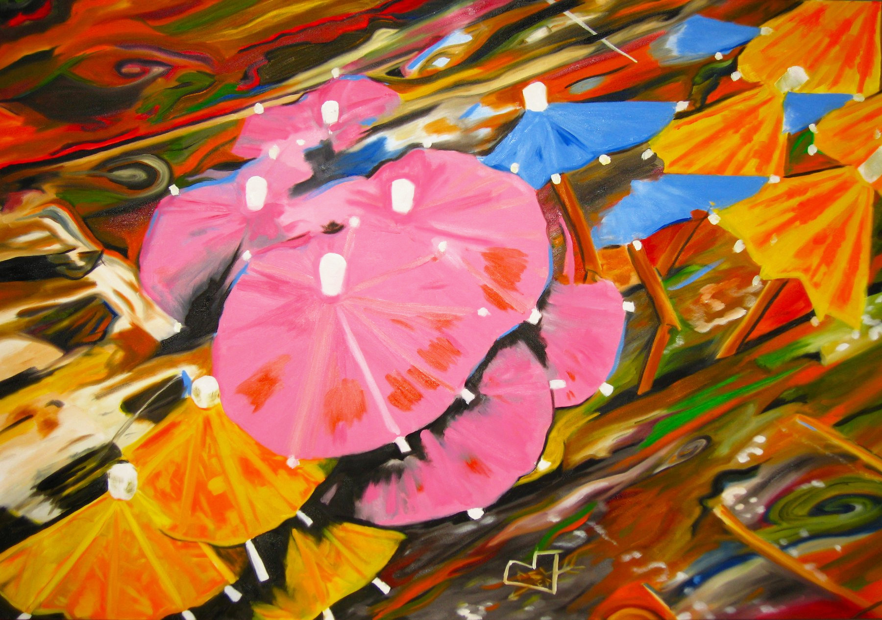Composition 1, oil on canvas