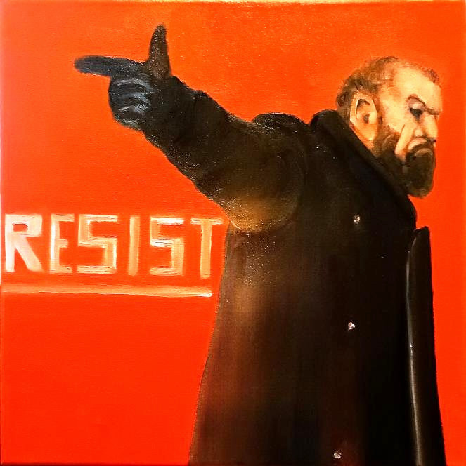 Demokratia, oil on canvas