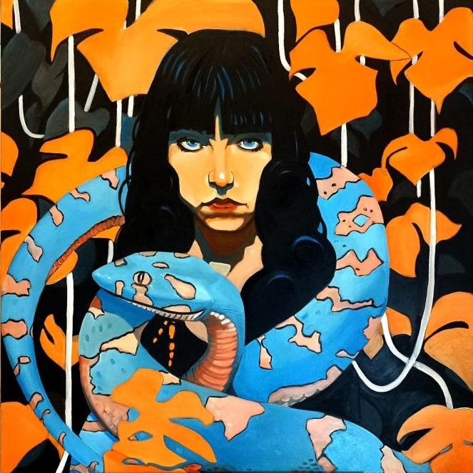 Echidna, oil on canvas