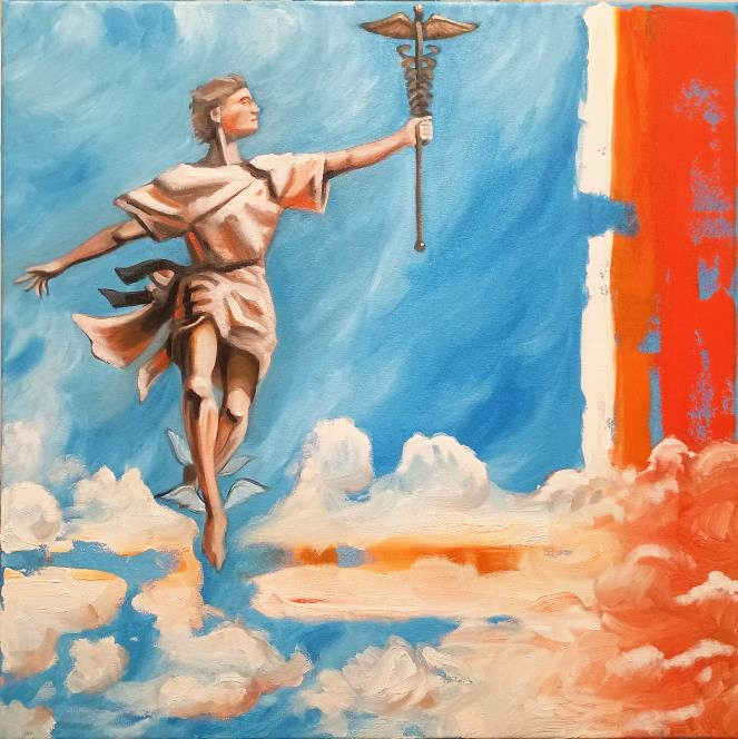 Hermes, oil on canvas