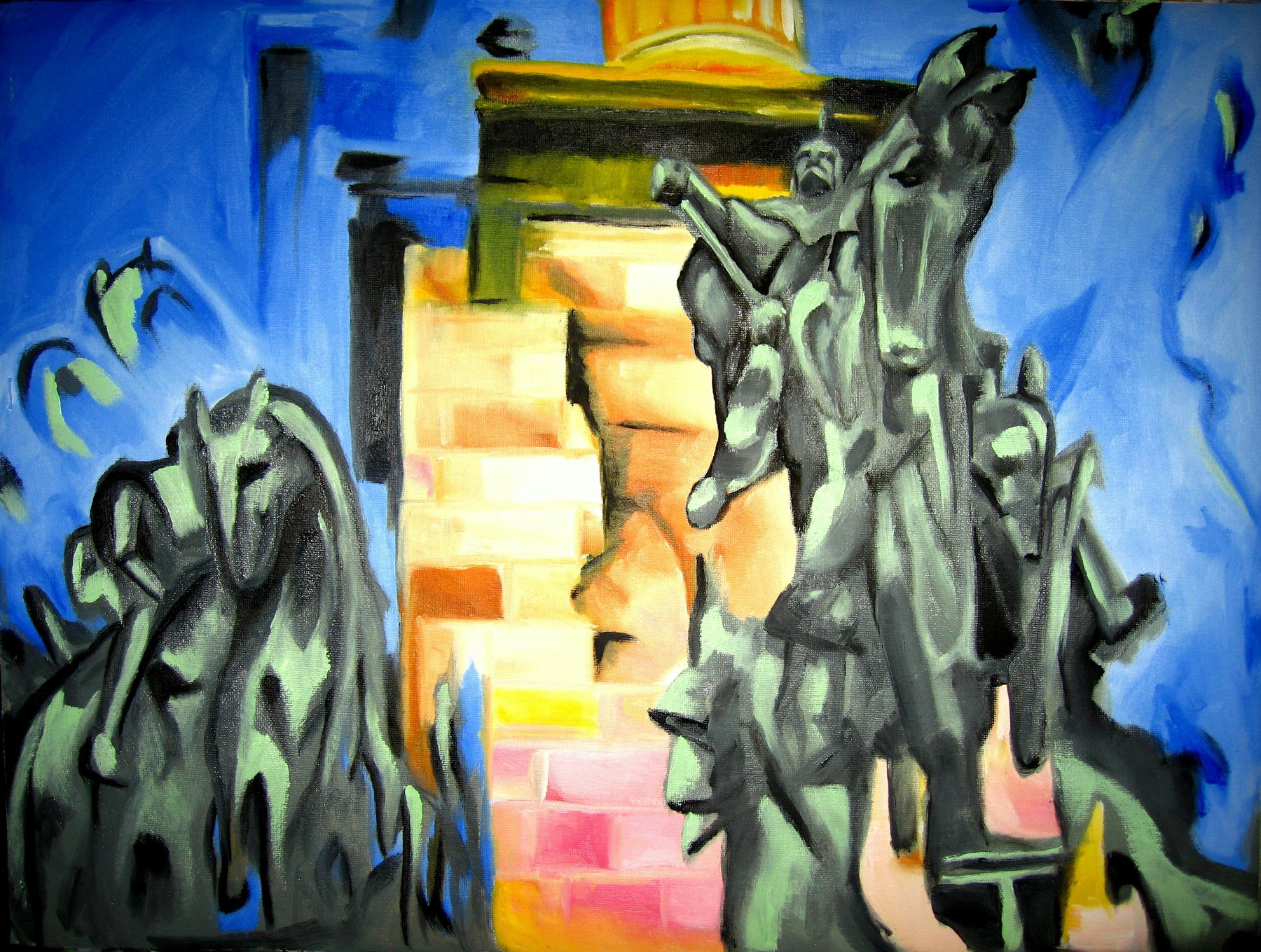 Heroic Vibration, oil on canvas