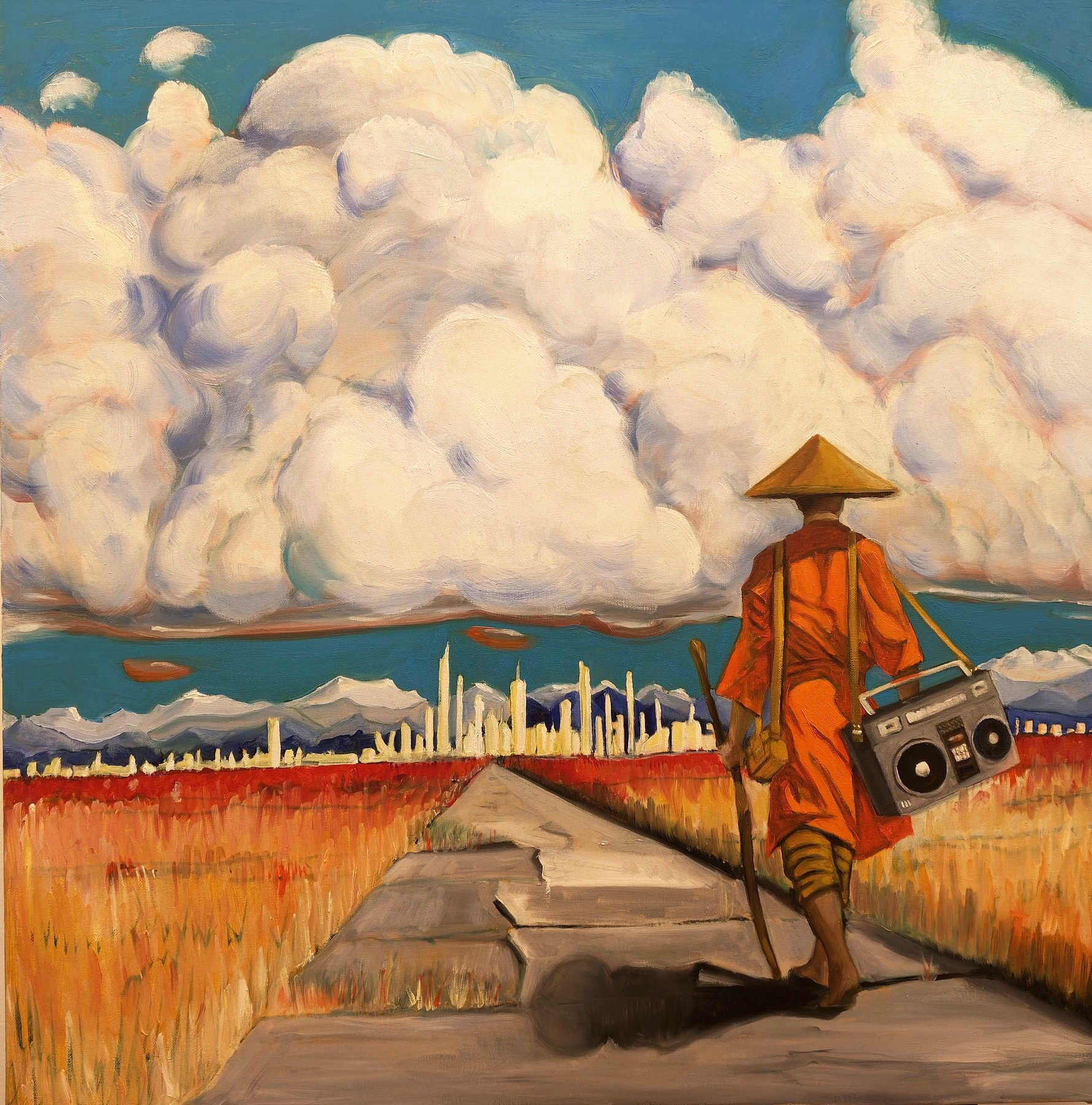 The Monsoon Road, oil on canvas