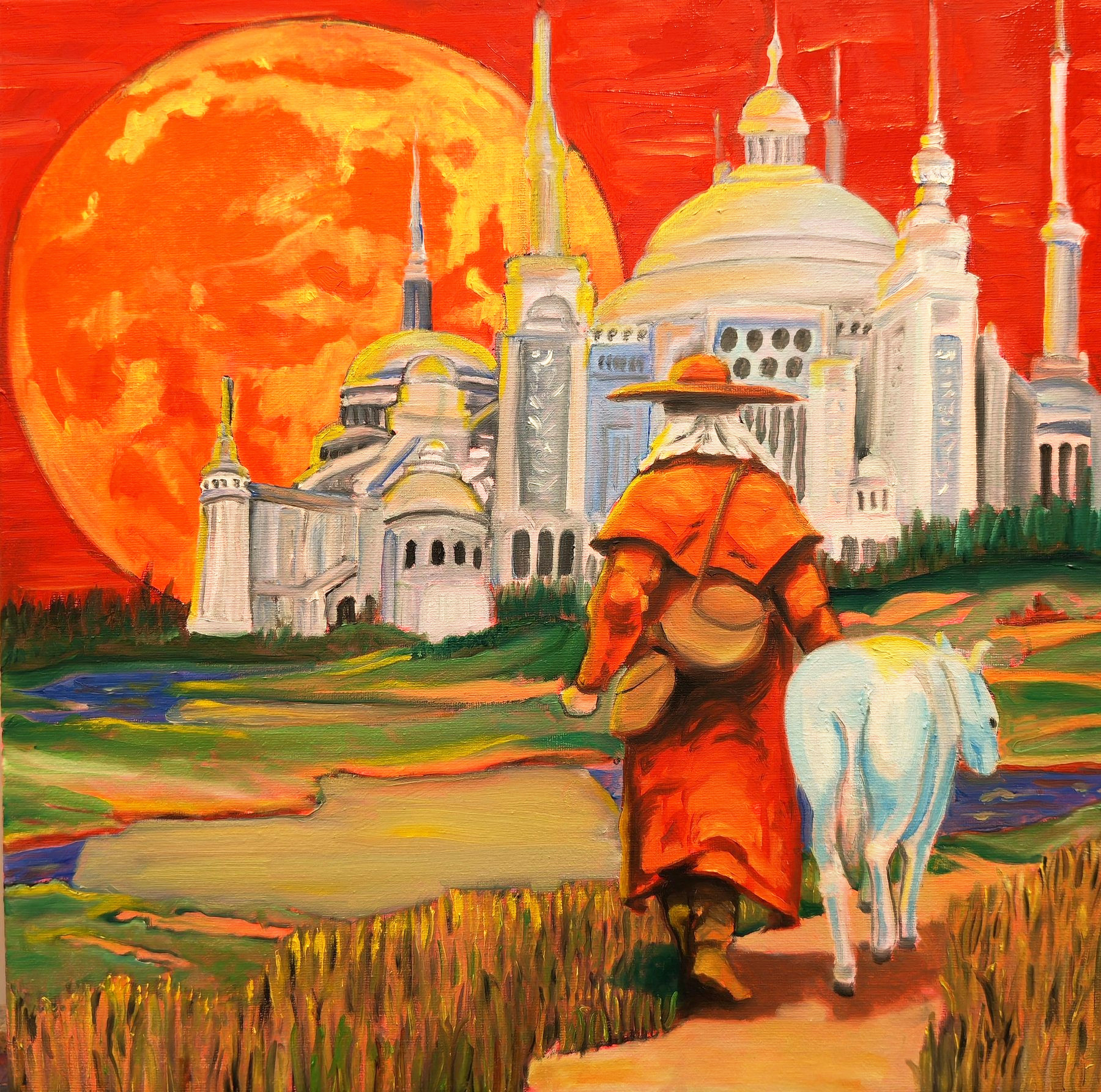 Blood Moon, oil on canvas