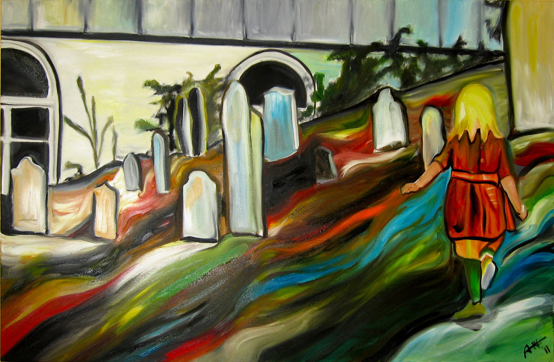 Little Girl Lost, oil on canvas