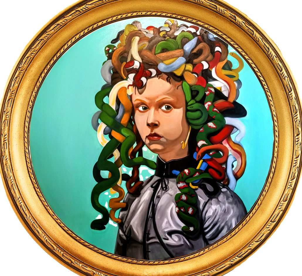 Medusa, oil on canvas