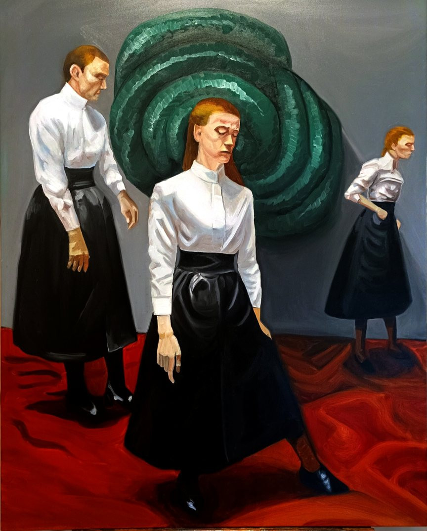 Midnight at the Piaf, oil on canvas
