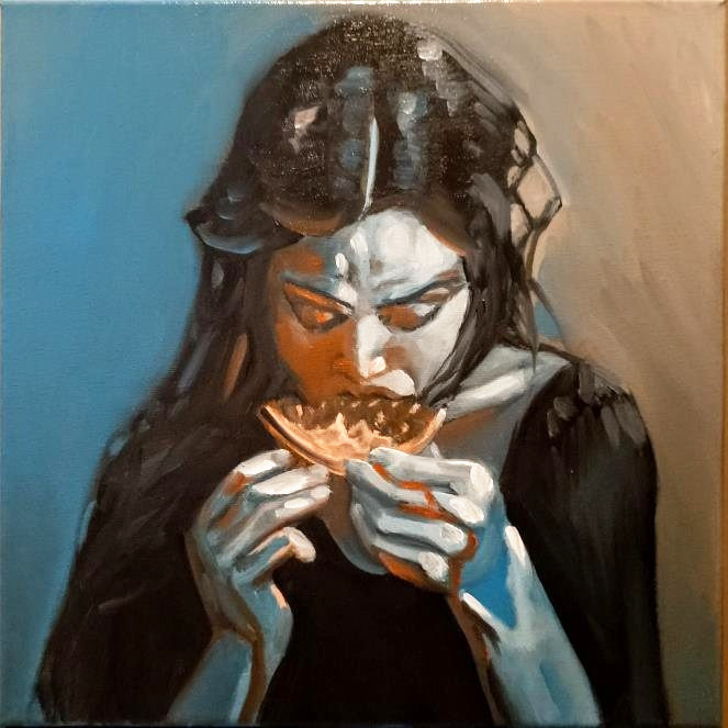 Persephone, oil on canvas