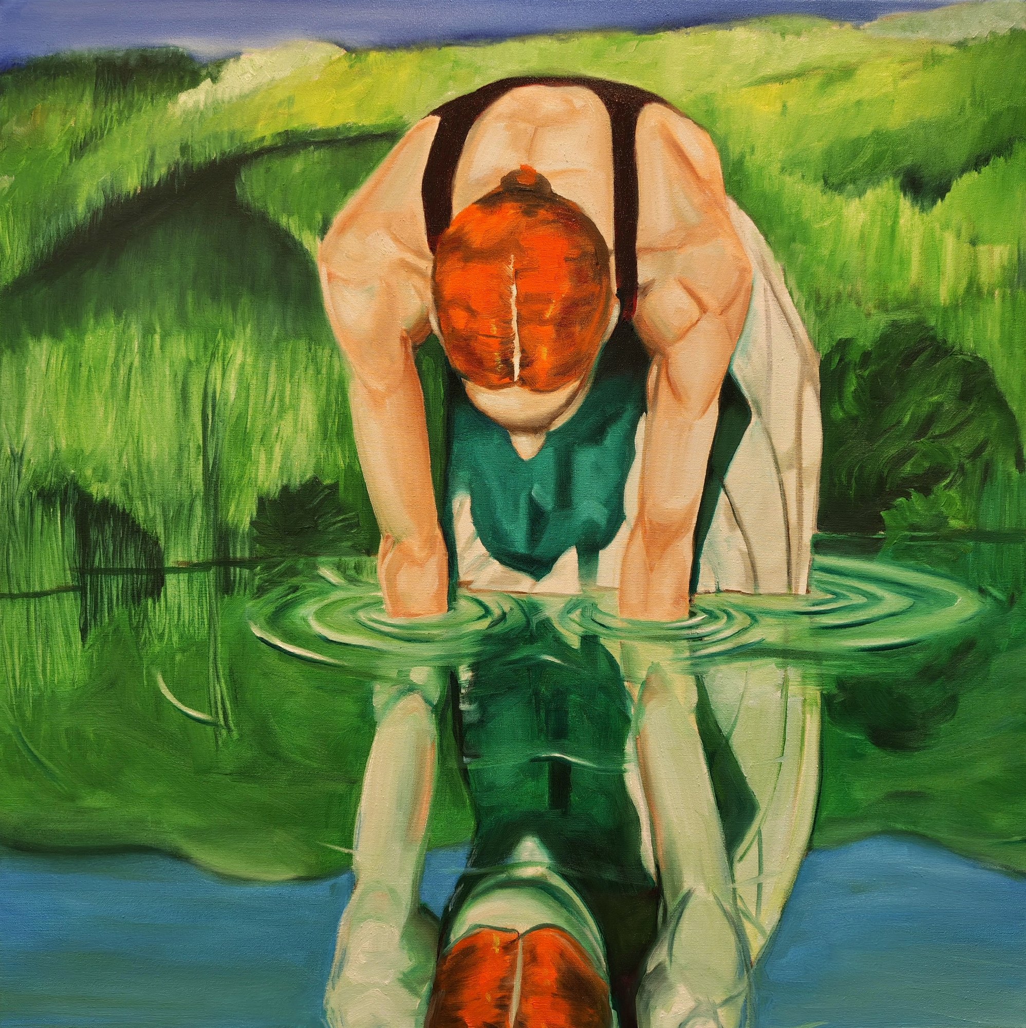 Self-Reflection, oil on canvas