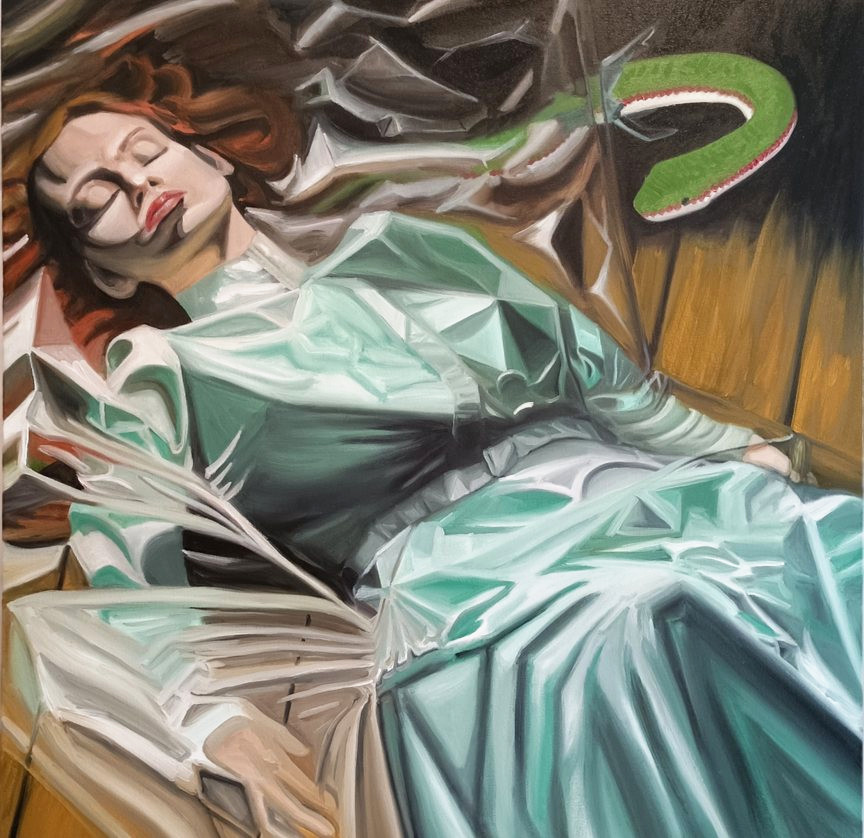 Shedding the Skin, oil on canvas
