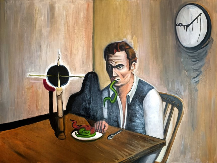 The Snake-Eater, oil on canvas